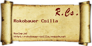Rokobauer Csilla névjegykártya